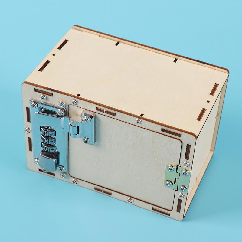 DIY Science & Tech Innovation Kit: Mechanical Password Box for Boys - Handmade Experimental Tool