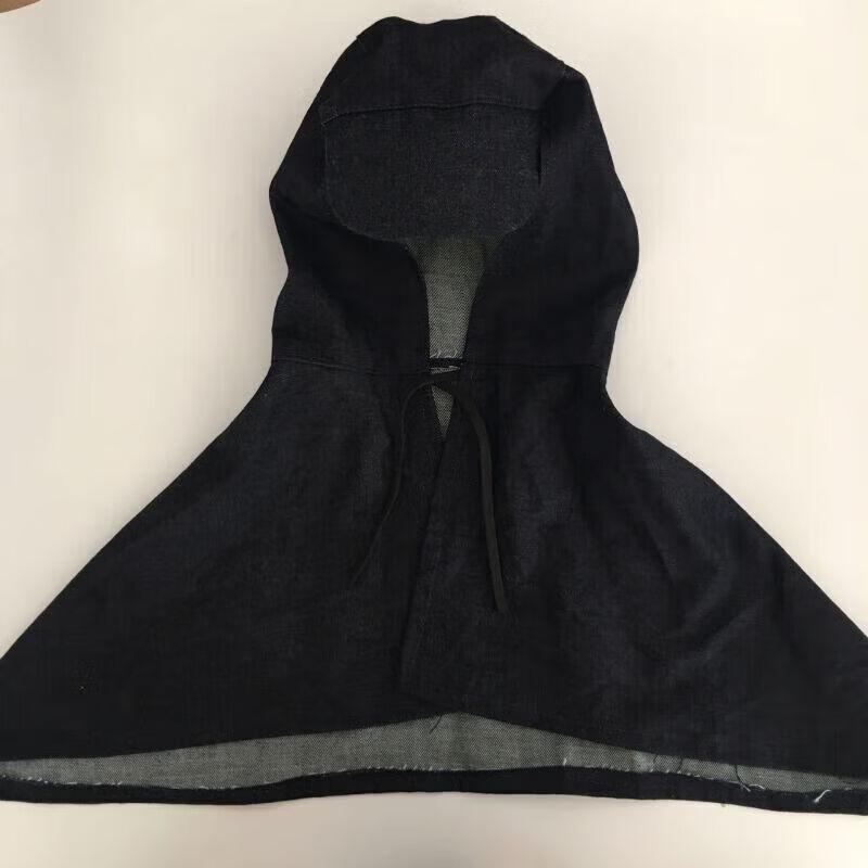 Denim Pullover Dust Protection Hood