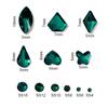 12Grids/Box Nail Art Rhinestone Flat Back Non-Drop Lightweight Mixed Colorful AB Nail Art Glitter Decorations for Manicure