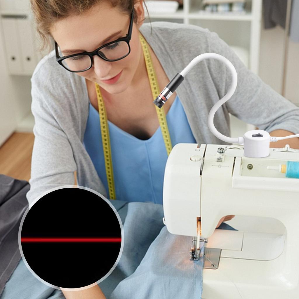 Sewing Vision Guide Light Positioning Beam Quilting Laser Light USB Magnetic Base Line/Cross Cutting Sewing Machine Accessories