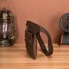 Crazy Horse Leather Men's Vintage Travel Fanny Waist Belt Bag Pack Satchel Sling Bag Design Phone Cigarette Case Pouch Male