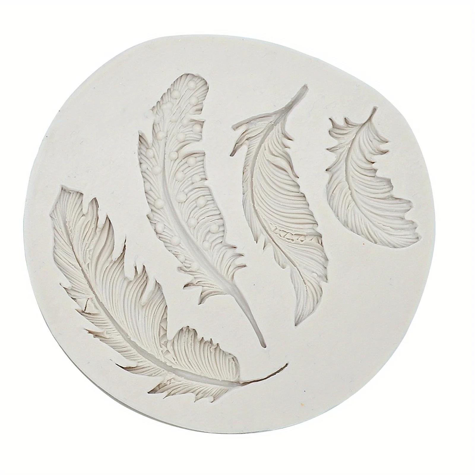 

Модная силиконовая форма из 2 перьевых крыльев, декоративная форма для поделок своими руками, домашний декор