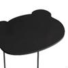 Bear End Table with Wheels Modern Creative Decorative Cute Side Movable for Sofa, Couch,