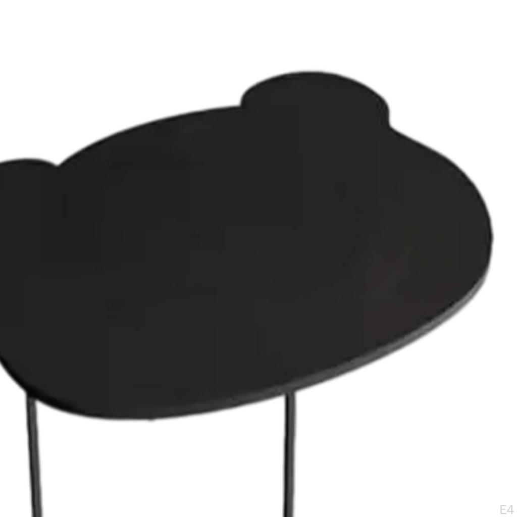 Bear End Table with Wheels Modern Creative Decorative Cute Side Movable for Sofa, Couch,