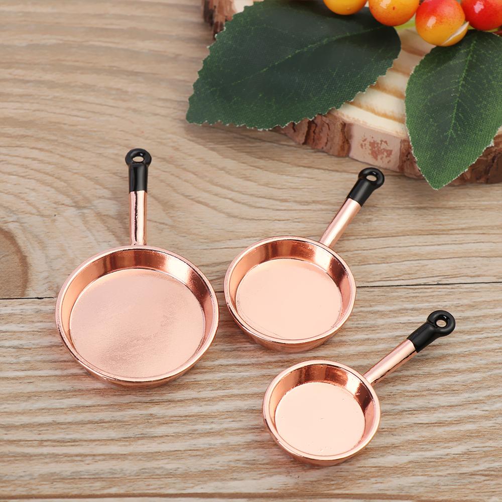 House Kitchen Furniture Frypan Model Simulation Saucepan Miniature Cookware Doll Accessories