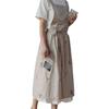 Embroidered Kitchen Cooking Apron X-Back Household Work Apron  Restaurant Use