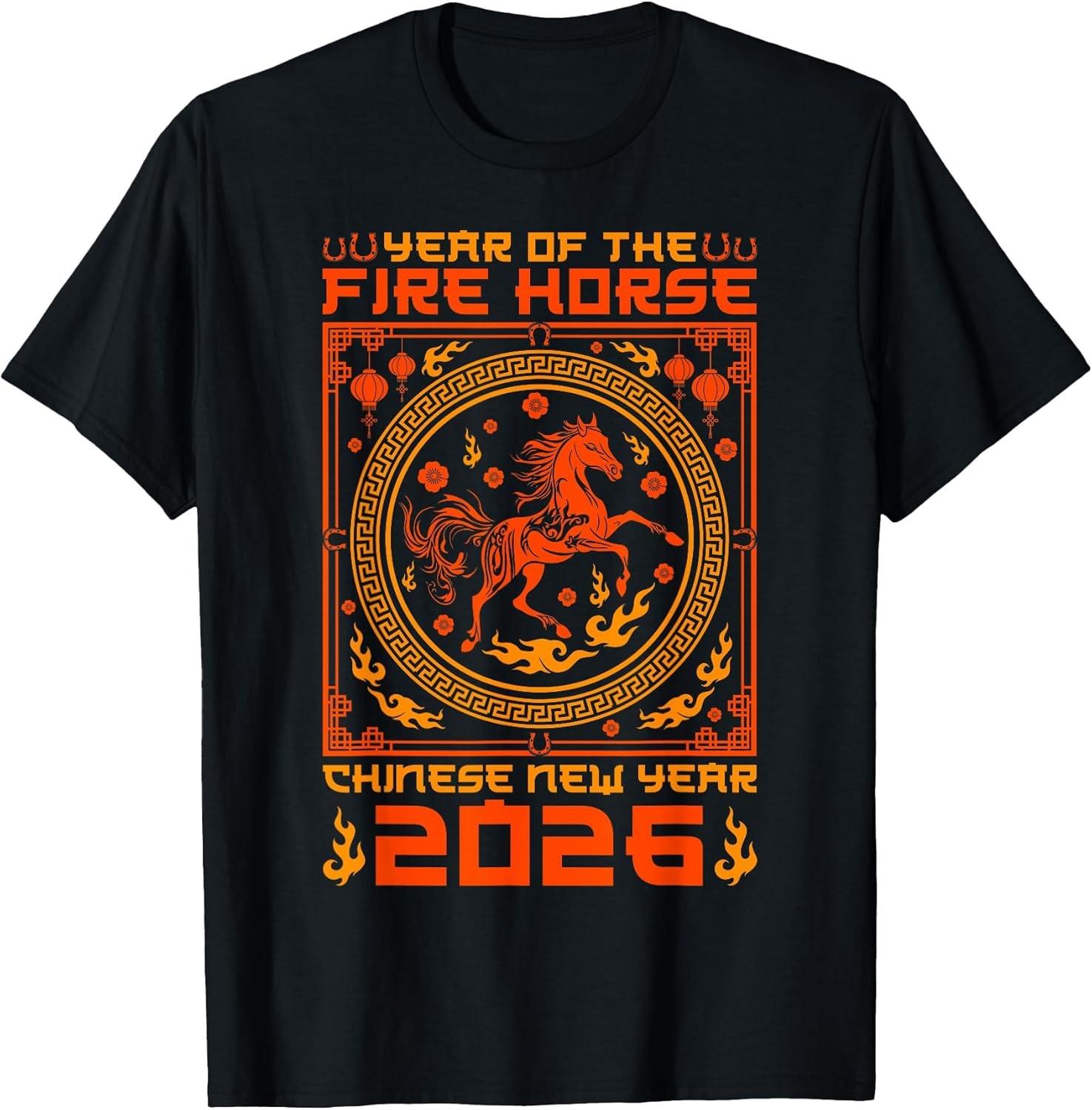 NEW LIMITED! Year of The Fire Horse Chinese New Year 2026 Tee - MADE IN USA XXL