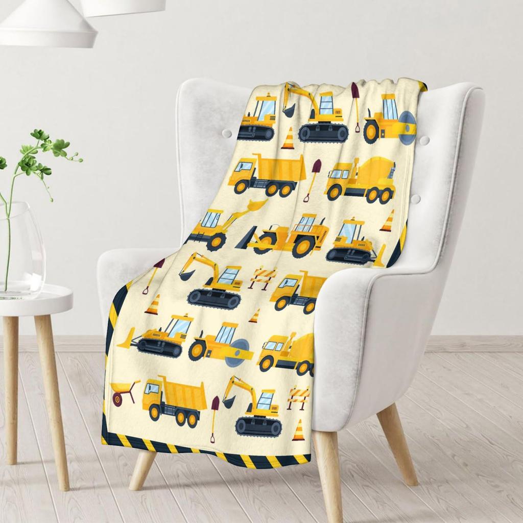 Cartoon airplanes cars Printed Blanket for Sofa Bed Travel Camping Living Room Office Conditioning Blanket for All Seasons Gifts