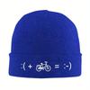 New I Love Bikes And Beer Beanie Hats Bicycle Bonnet Hats Unisex Women Cool Kpop Knitting Hat Autumn Custom Warm Caps