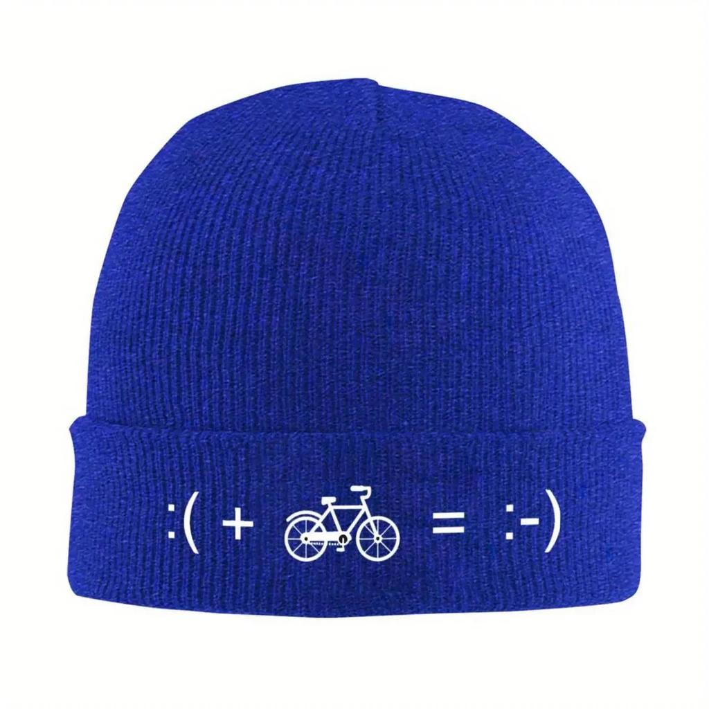 New I Love Bikes And Beer Beanie Hats Bicycle Bonnet Hats Unisex Women Cool Kpop Knitting Hat Autumn Custom Warm Caps
