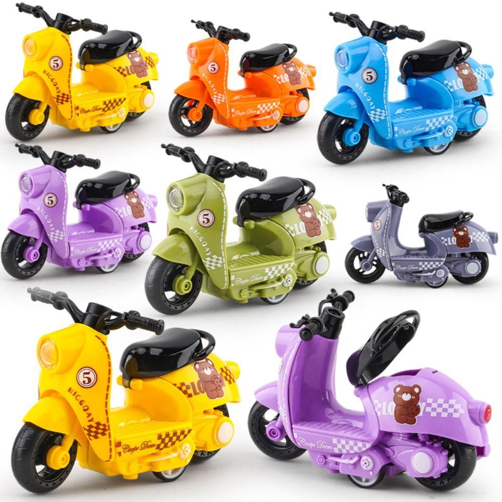 Diecast Zinc Zinc Alloy Motorcycle Model Miniature Motorcycle Pull Back Toy  Home Decoration