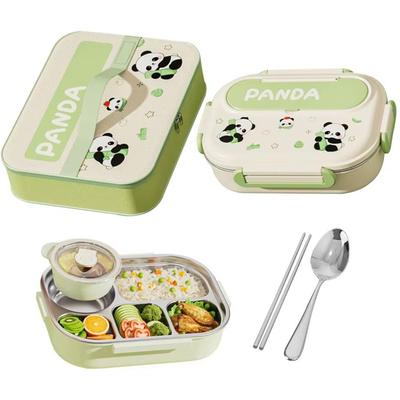 A95I-Capybara Panda Lunch Box T Lunch Box Food Containers Stainless Steel For Picnic Boys Girls Lunch Box Set