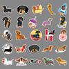 50 Dachshund Dog Dog Cartoon Cute Animal Children's DIY Skateboard Mobile Phone Case Suitcase Stickers