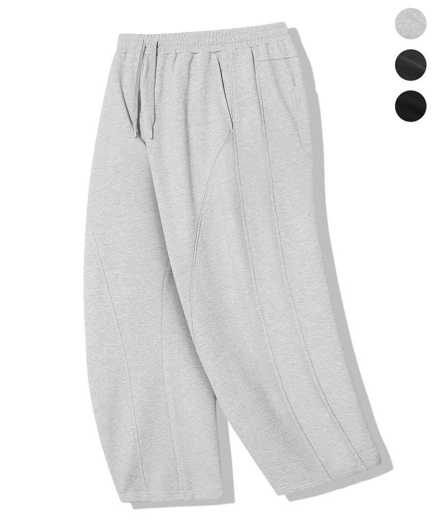 TRILLION (Summer Fabric) Curved Cut Sweatpants_3Color (B Type)