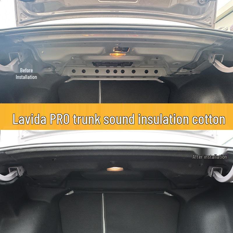 Sound Insulation Cotton for Volkswagen Lavida PRO Trunk - Endoscope Inspection for Rear Trunk