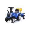 DEVESSPORT Tracteur New Holland Bleu 2en1: Porteur & Marcheur. Klaxon, Phares. Sécurisé. Dès 1 An.