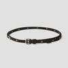 EYELET LONG BELT_BROWN