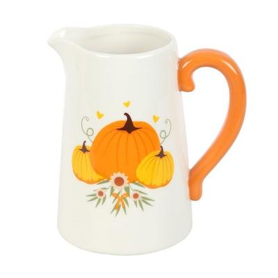 Autumn Ceramic Pumpkin Flower Jug
