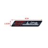 BAZN3 3D Metal STline Letter Rear Trunk Fender Emblem Badge Car Sticker For Ford Focus 2 3 4 ST Mondeo Fiesta Kuga Ecosport Explorer