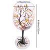 Good-1Pcs HOT-Autumn Tree Wine Glass - Fall Colors - Leaves Of Red, Yellow, Orange - Hand Painted - Fall Leaf Reusable