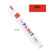 1pcs White Waterproof Cars Wheel Tire Oily Mark Pen Auto Rubber Tyre Paint Pen Cd Metal Permanent Paint Marker Graffiti Touch Up