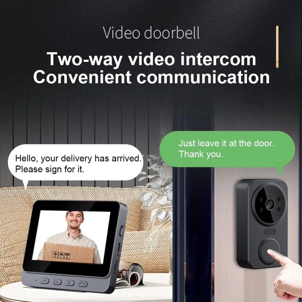 Infrared Night Vision Digital Viewer 4.3 Inches Video Intercom Door Camera  Apartment Security