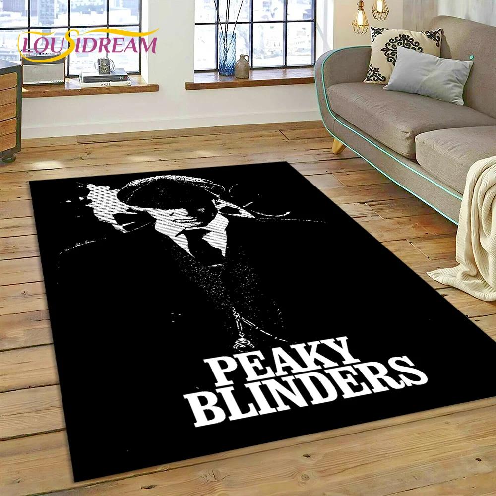 3D P-Peaky Blinders Tommy Shelby HD Carpet Rug for Bedroom Living Room Home Sofa Decoration,Children Game Large Decor Floor Mat