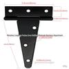 Black Spray-Painted T-Shaped Triangular Iron T-Hinge for Home Decor