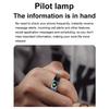 R08 Smart Ring 5 ATM Waterproof Heart Rate Blood Pressure Body Temperature Monitor Finger Ring - Gol