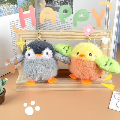 Cartoon Three-dimensional Penguin Plush Doll Sparrow Bird Doll Bag Pendant Birthday Gift Toy Doll
