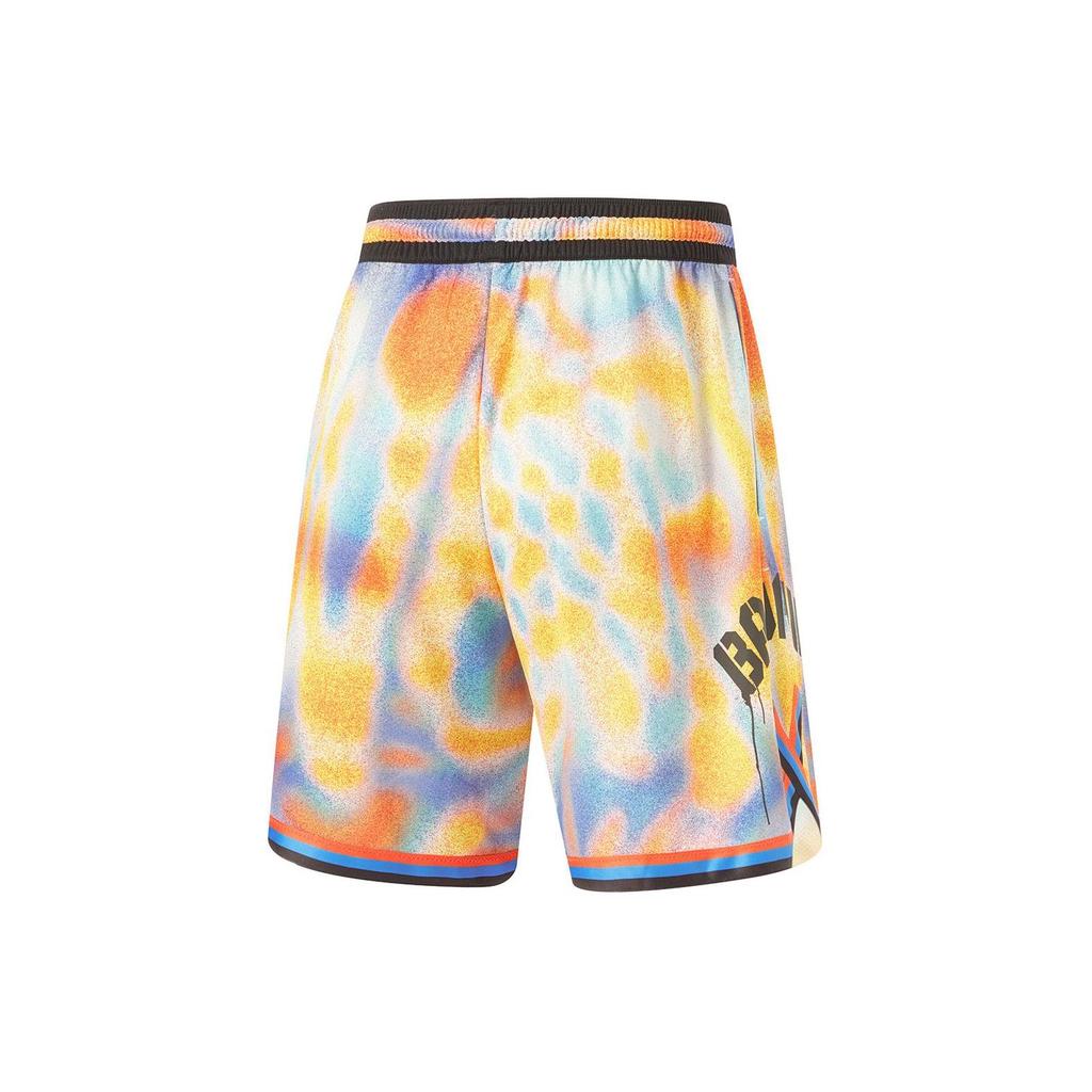 Li Ning Basketball Shorts Men's Multicolor All Over Print AAPU111-5