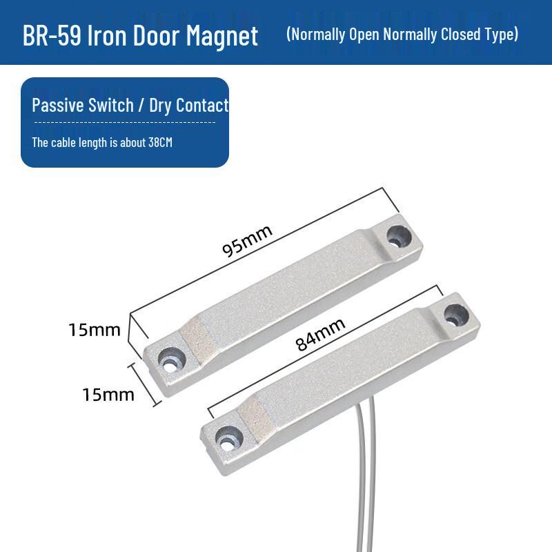 Brangdy BR-59 Wired Iron Door Magnetic Alarm Sensor