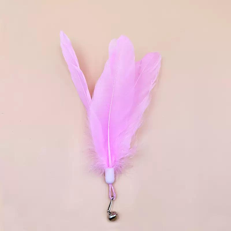 Strong Suction Cat Teaser: Feather Bell, Steel Wire Rod, Cat Head Toy