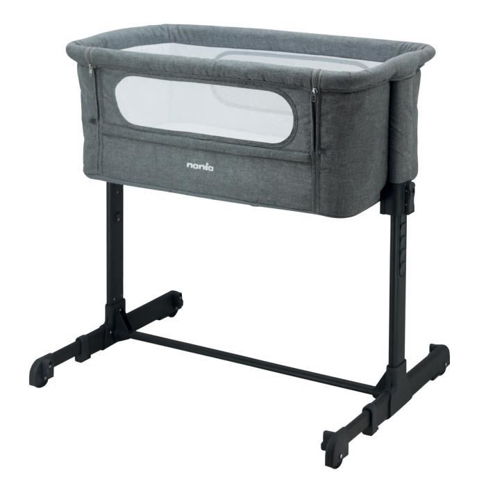 Pat bebelus co-sleeping NANIA DODI - pat suplimentar 2 in 1 - Saltea ultra confort 4cm grosime - L 80 x L 42 cm