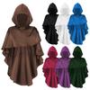 Post Apocalyptic Shawl Scarf Cloak Renaissances Medieval Hooded Scarf Shaman Cowl Halloween Wizard Costumes Women Men