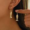 Exquisite Fish Earrings Sturdy Ear Rings Featuring Allergy Resistant Materials Suitable for Extended Wear At Gatherings