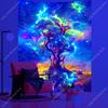 Tree Of Life Wall Tapestry Cosmic Art Print Boho Decor For Bedroom Living Room Spiritual Theme Home Interior Hanging Poster