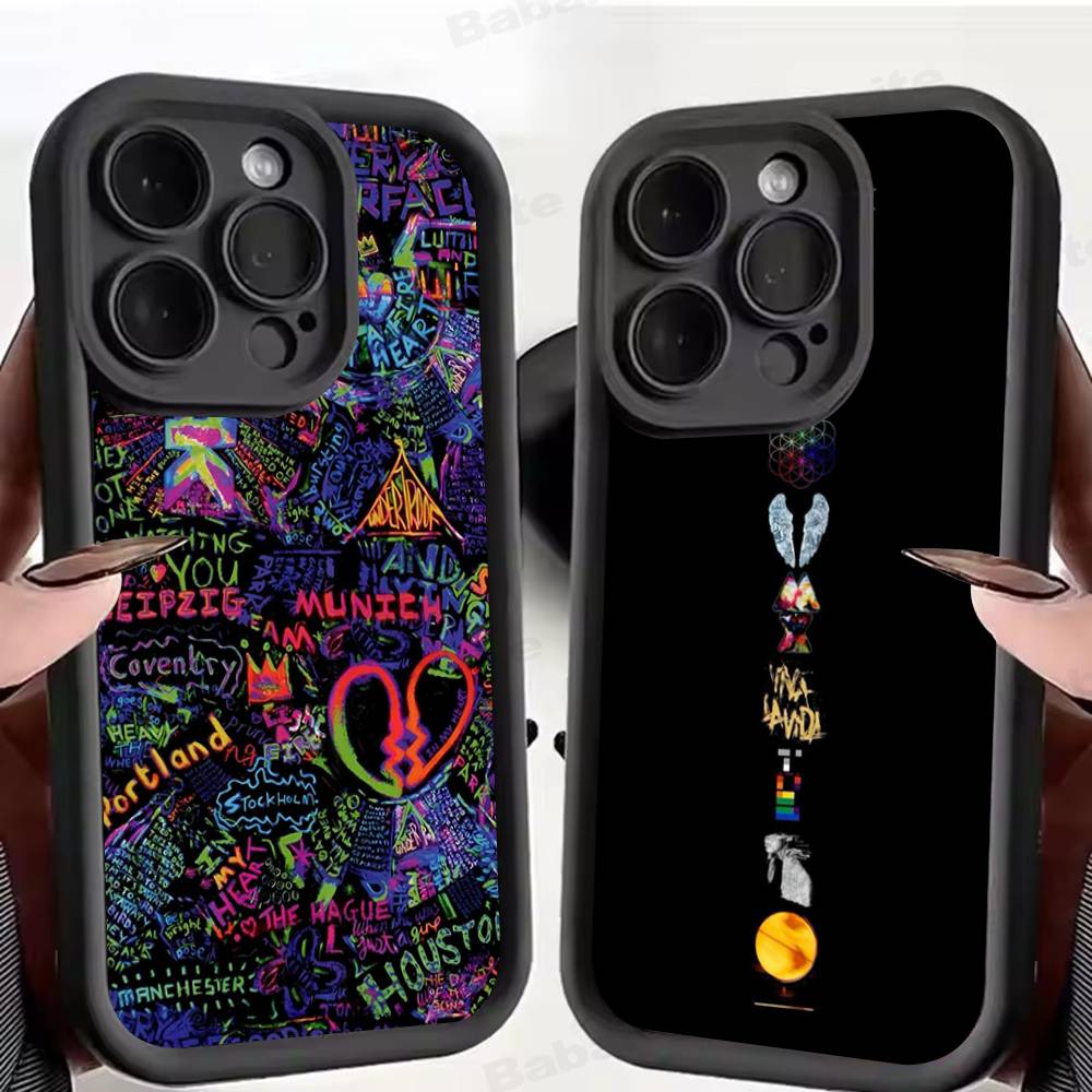 Moon Music Coldplay Band For IPhone 17 15 13 12 11 14 Pro Max X XR XS 16 Plus Shockproof Candy Back Cover