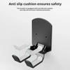 Wall Mounted Foldable Headphone Stand Space Saving Hole-Free Installation Gaming Headset Bracket Silicone Non-Slip Pad Universal