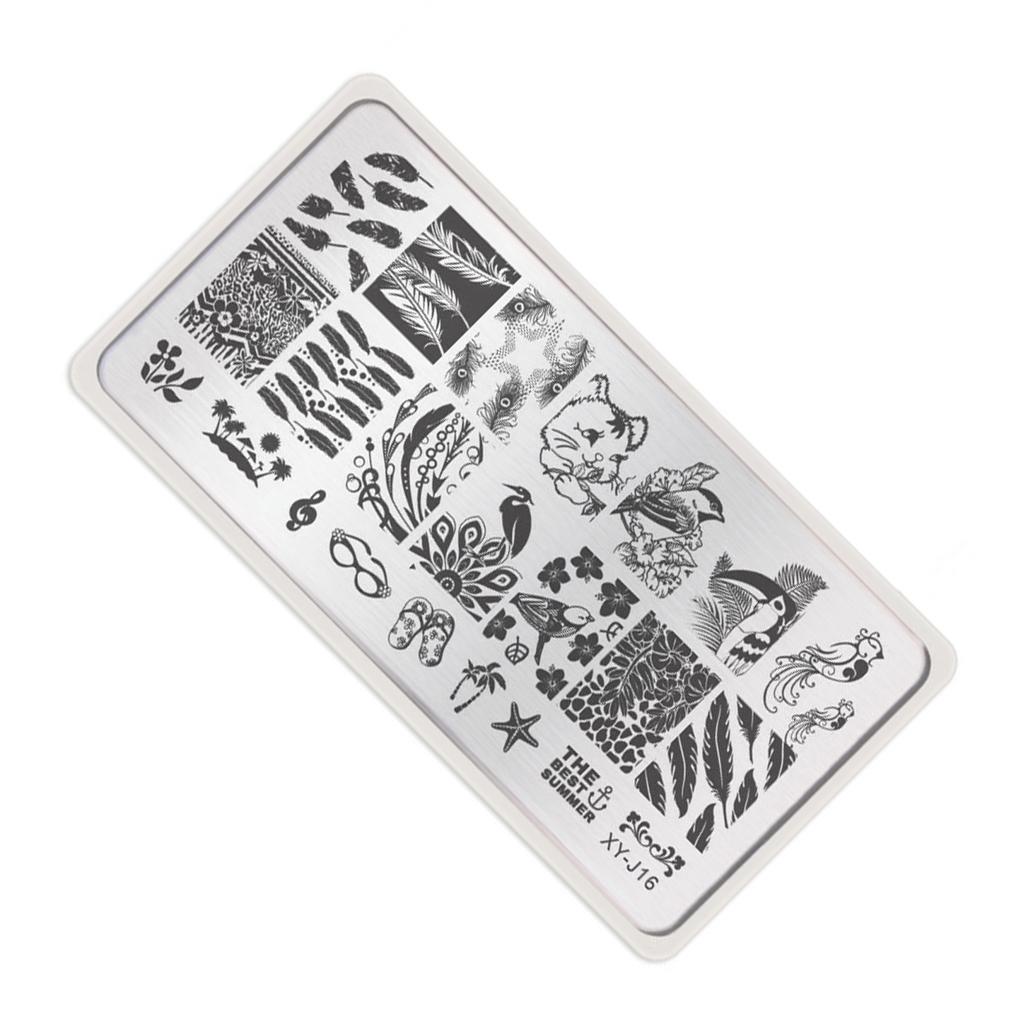 

Шаблони для стемпінгу нігтів, пластини-трафарети для манікюру, пластина з зображеннями, гель-лак для нігтів, DIY