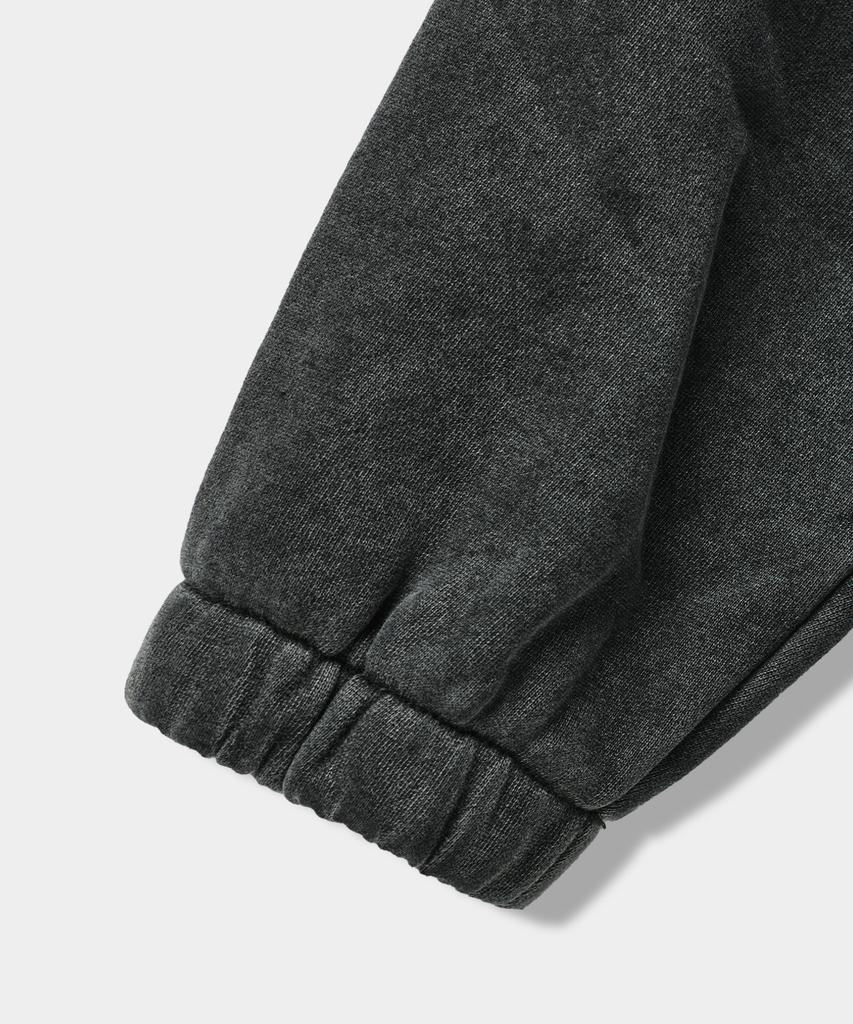 Vlad Hand Brush Applique Hoodie_Pigment Charcoal
