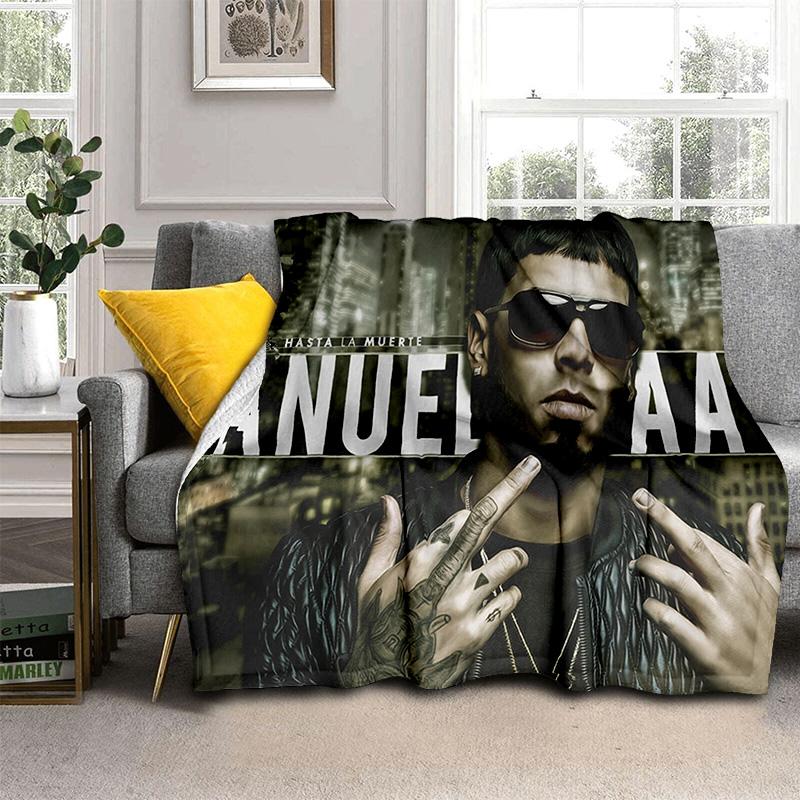 Free Anuel AA Rapero Hip Hop Singer Manta, manta suave para el hogar, dormitorio, cama, sofá, picnic, viaje, oficina, manta para niños