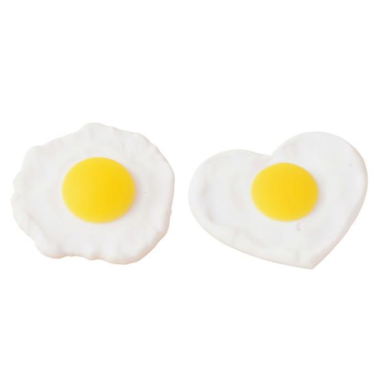Simulation Fried Egg Squeeze Toy Anti-anxiety Fake Poached Egg Model Realistic Simulated Food Toy DIY Decoration Ornament Party Favors