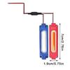 1 Piece 1 To 2 Vehicle Warning Flash Lamp 12V Cob Red Blue Strobe Lights For Car Moto Bike Grille Decor Atmosphere Lighting