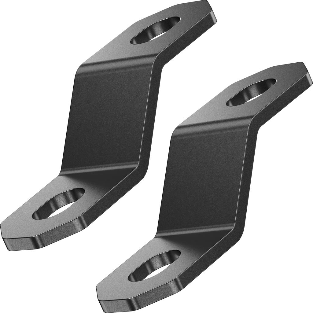 Kaedear Motorcycle Universal Stainless 2mm Universal Set of Custom Brackets X 2 X 20 X 17 X Brackets, Steel, Thick, Fit, 2, (KDR-YX-Z45-2M8) (M8