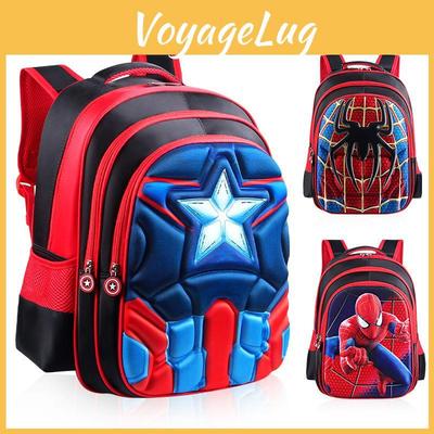 Batoh Spider-man Batman Superman Kapitán Amerika Pro Děti S Živými Potisky Superhrdinů