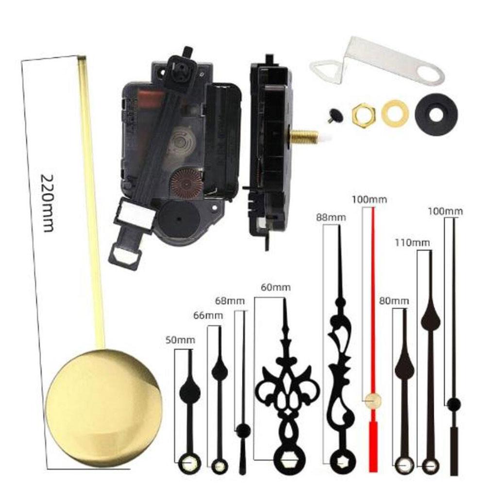 Clock Mechanism Clock Hands Set Comprehensive Installation Package Easy Installation Maximum Pendulum Length For Clock Repair