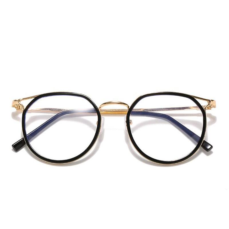 Pink Rose Gold Frame Myopia Lens Cat Eye Prescription Glasses Women Men Metal shortsighted Eyewear 0 -0.5 -1.0 -1.5 To -6.0