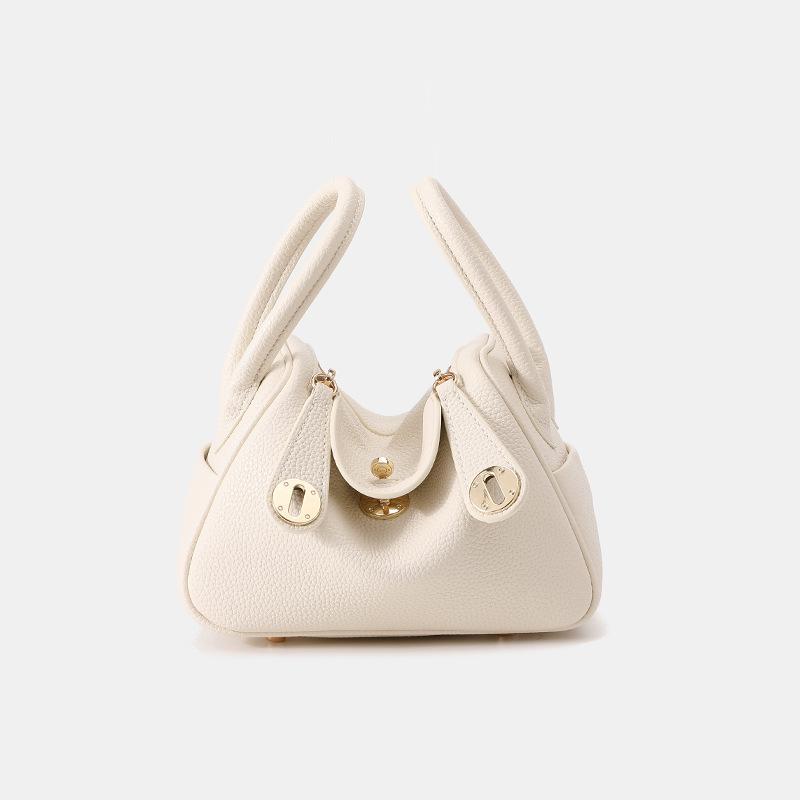 Klasická taška Lindy Zlatá/Stříbrná přezka Velká Crossbody taška přes rameno