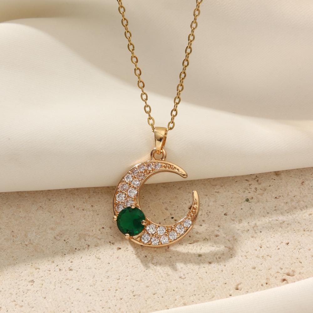Purple Zirconia Sunburst Pendant Necklace, Golden Tone Sparkly Jewelry for Women